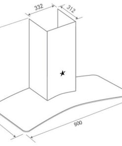 Máy hút mùi kính cong vẫy tay PRAMIE AC17-900 - 8 Máy hút mùi kính cong vẫy tay PRAMIE AC17-900