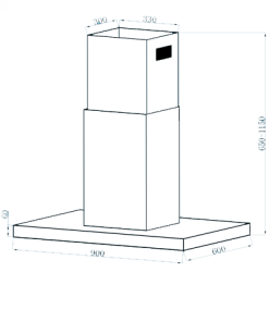 Máy Khử Mùi Độc Lập TOMATE ISLAND HOOD TOM 4203
