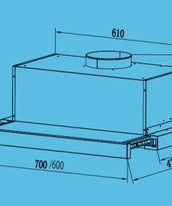 Máy Khử Mùi Ống Khói TOMATE TOM 1151 60 cm