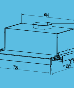 Máy Khử Mùi Ống Khói TOMATE TOM 1151-T7