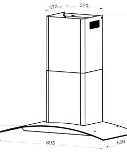 Máy Khử Mùi Ống Khói TOMATE TOM 3150-90