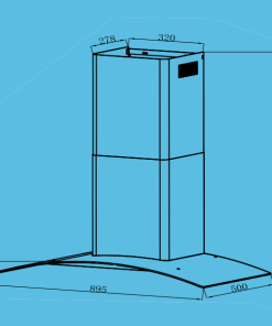 Máy Khử Mùi Ống Khói TOMATE TOM 3155-90