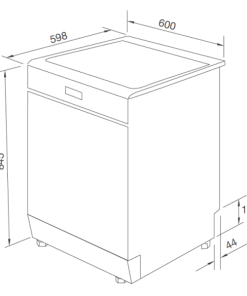 Máy rửa chén độc lập TOMATE TOM 4303-W12