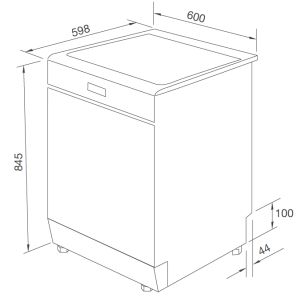 Máy rửa chén độc lập TOMATE TOM 4304-W15