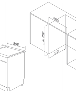 Máy rửa chén độc lập TOMATE TOM 6012
