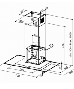 MÁY HÚT MÙI FABER NICE A70 - 5