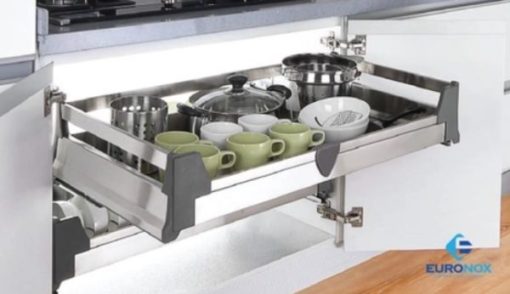 Giá xoong nồi inox đáy đặc âm tủ Euronox EU1.60 - 1