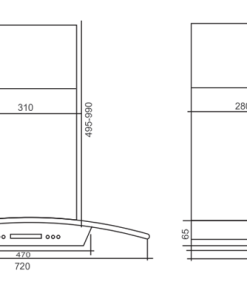 MÁY HÚT MÙI GIOVANI MC-ARCO PLUS 70 - 10 MÁY HÚT MÙI GIOVANI MC-ARCO PLUS 70 - 9