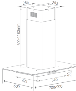 MÁY HÚT MÙI GIOVANI GH -2037 TF - 10 MÁY HÚT MÙI GIOVANI GH -2037 TF - 9