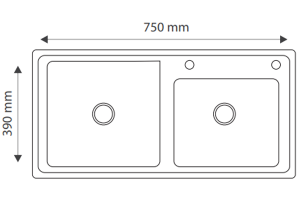 Chậu rửa bát Giovani GS-7843 HM - 9