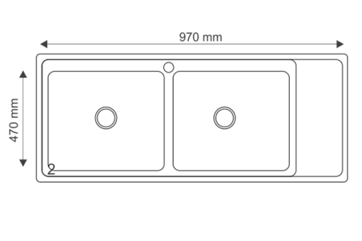 Chậu rửa bát Giovani GS-10050 HM - 5