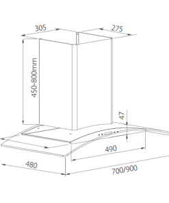 MÁY HÚT MÙI GIOVANI GH-9029 QB - 8 MÁY HÚT MÙI GIOVANI GH-9029 QB - 7