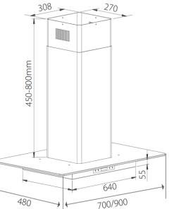 MÁY HÚT MÙI GIOVANI GH-7050 QB - 9