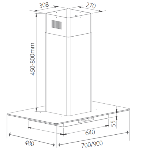 MÁY HÚT MÙI GIOVANI GH-7050 QB - 5