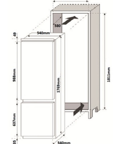 TỦ LẠNH ÂM TỦ 250L ROSIERES RBBF178T - 5