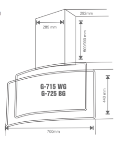 Máy Hút Mùi Giovani G-715 WG - 13