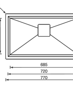 CHẬU RỬA 1 HỐ ROSIERES 012803GLAMOUR - 5