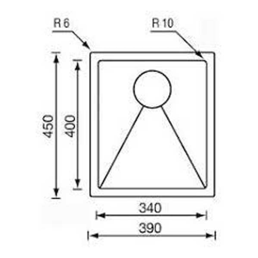 CHẬU RỬA 1 HỐ ROSIERES 012054FILORAGGIATO - 3