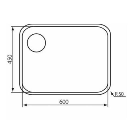 CHẬU RỬA 1 HỐ - ÂM BÀN ROSIERES 011959 CINZIA-UNDERTOP - 3