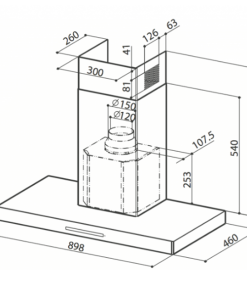 MÁY HÚT MÙI ÁP TƯỜNG FABER LOOK - 5