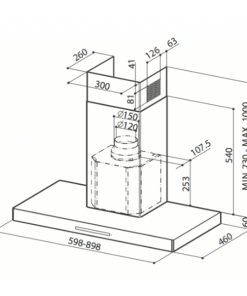 MÁY HÚT MÙI TREO TƯỜNG FABER STILUX 60 - 6 MÁY HÚT MÙI TREO TƯỜNG FABER STILUX 60 - 5