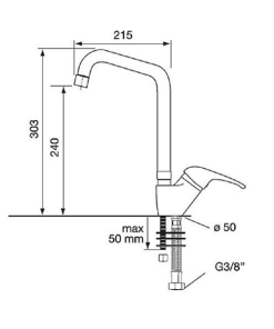 VÒI CHẬU ROSIERES CM9206 - 6 VÒI CHẬU ROSIERES CM9206 - 5