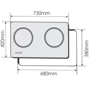 BẾP ĐIỆN TỪ 2 VÙNG NẤU FASTER FS 768HM