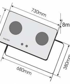 BẾP GA ĐÔI ÂM 2 LÒ CHÍNH HÃNG FASTER FS-279R