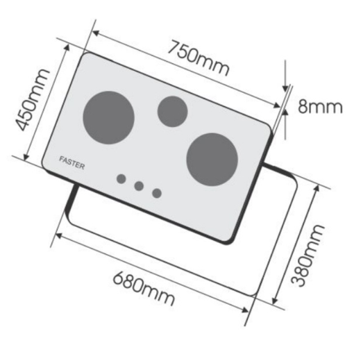 BẾP GAS ÂM FASTER FS-279W