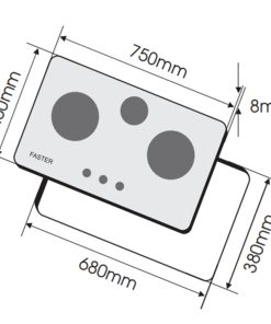 BẾP GAS ÂM FASTER FS-319S - 5 BẾP GAS ÂM FASTER FS-319S