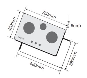 BẾP GAS ÂM FASTER FS-319S