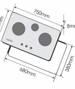 Bếp gas âm Faster FS-379S - 4 BẾP GAS ÂM FASTER FS-379S