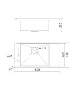 Chậu rửa chén Malloca MS-6303 WST - 4 CHẬU RỬA CHÉN MALLOCA MS-6303 WST
