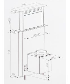 Máy hút mùi Kocher Tesla CXW-199 DW