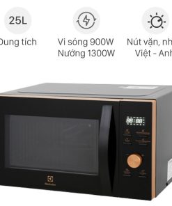 LÒ VI SÓNG TÍCH HỢP NƯỚNG ĐỐI LƯU VÀ NƯỚNG ELECTROLUX EMC25D59EB 25L