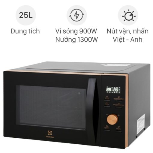 LÒ VI SÓNG TÍCH HỢP NƯỚNG ĐỐI LƯU VÀ NƯỚNG ELECTROLUX EMC25D59EB 25L - 1