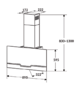 MÁY HÚT MÙI ỐNG KHÓI 90CM ROSIERES RVSPN98 - 6 MÁY HÚT MÙI ỐNG KHÓI 90CM ROSIERES RVSPN98 - 5