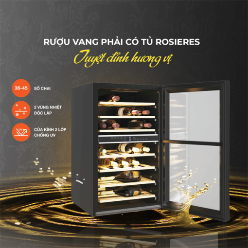 TỦ RƯỢU 1 CÁNH ĐỘC LẬP ROSIERES RWC154DE - 5