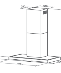 MÁY HÚT MÙI ỐNG KHÓI 90CM ROSIERES RDSV985PN - 6 MÁY HÚT MÙI ỐNG KHÓI 90CM ROSIERES RDSV985PN - 5