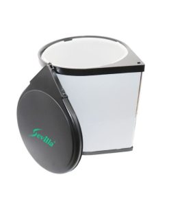 THÙNG RÁC TRÒN GẮN CÁNH MÀU ĐEN SEVILLA SV-TR14D