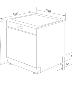 Máy rửa chén Dishwasher Sliver - 7
