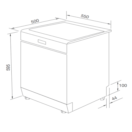 Máy rửa chén Dishwasher Sliver - 3