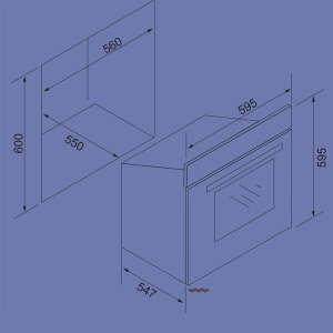 Lò nướng âm tủ TOMATE TOM 242 SILIVER - 7