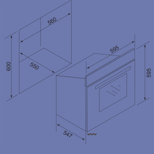 Lò nướng âm tủ TOMATE TOM 242 SILIVER - 3