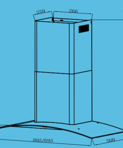 Máy Khử Mùi Ống Khói TOMATE TOM 3159B 70 cm - 12 Máy Khử Mùi Ống Khói TOMATE TOM 3159B 70 cm - 11