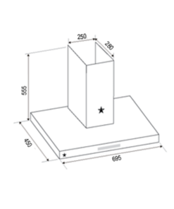 Máy hút khử mùi PRAMIE TT22-700