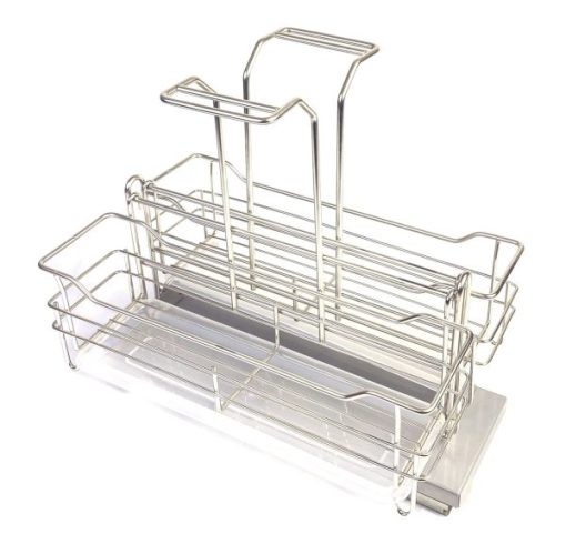 GIÁ ĐỰNG CHẤT TẨY RỬA NAN TRÒN INOX 304 SEVILLA SV-R4-35 - 1