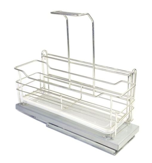 GIÁ ĐỰNG CHẤT TẨY RỬA NAN TRÒN INOX MẠ CHROME SEVILLA SV-R1-200 - 1