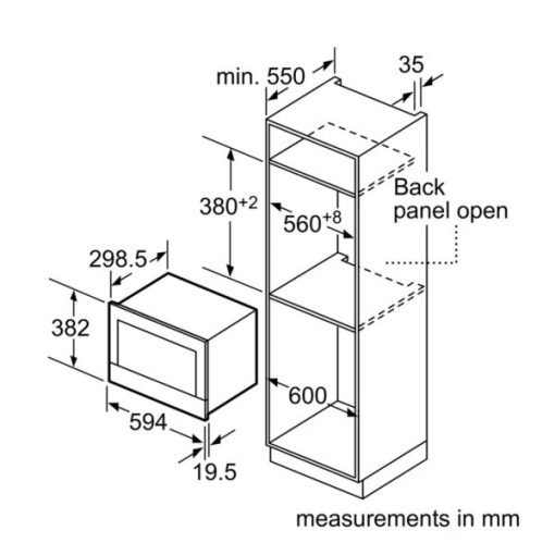 Lò Vi Sóng Âm Tủ Bosch Bfl634Gs1B 539.36.020 - 9
