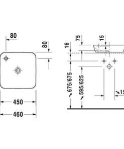 Chậu rửa mặt Lavabo Duravit HAFELE 588.45.241